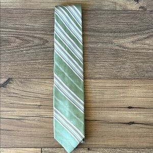 DKNY Sage Green Striped Men's Tie